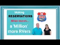 Making RV Reservations when there a million RVers Piney Campground