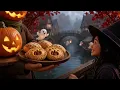 Relaxing Halloween Ambience 🎃 Haunted Halloween Village Riverside👻 Spooky Sounds, Halloween Music