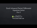 Solving Partial Differential Equations in Excel - Part 3