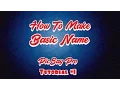 How To Make Basic Name - PicSay Pro Tutorial