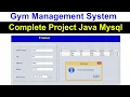 Gym Management Complete Project in Java Mysql