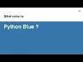 Python Blue color hex color - Blue color