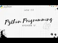 PYTHON INTRODUCTION PYTHON Episode 2 Python Programming HOW TO AJ AND DJ PRODUCTIONS