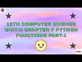12th Computer Science Unit - II Chapter