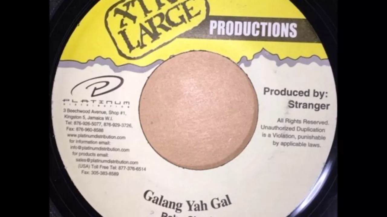 BABY CHAM - GALANG YAH GAL - REGGAE - 7inch vinyl record BABY CHAM - GALANG YAH GAL - REGGAE - 7inch vinyl record