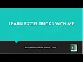 EXCEL FUNCTIONS OFFSET PART 1