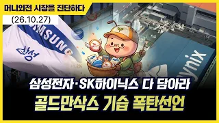 삼성전자·SK하이닉스 다 담아라 골드만삭스 기습 폭탄선언