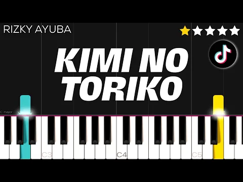 Download MP3 Rizky Ayuba - Kimi No Toriko (TikTok Song) | EASY Piano Tutorial