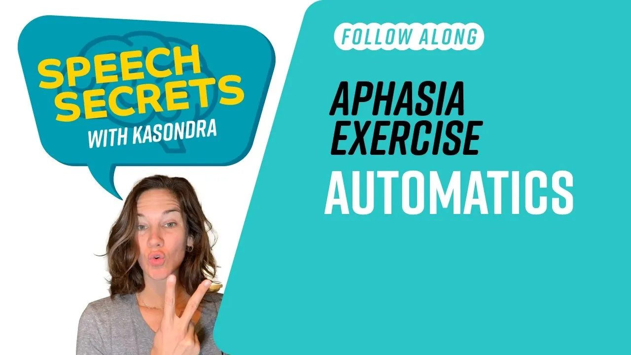 Outline Video Aphasia Speech Therapy at Home - Automatics
