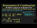Permutations nPr and Combinations nCr An Example