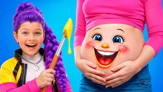 👶 Surprise! Mom’s Having a Baby! 😲 Big Brother & Sister Reaction 💖