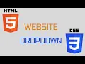 Website HTML CSS Dropdown Menu