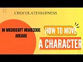 How to move a character in Microsoft Makecode Arcade