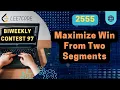 2555 Maximize Win From Two Segments Leetcode BiWeekly contest 97 Sliding Window approach