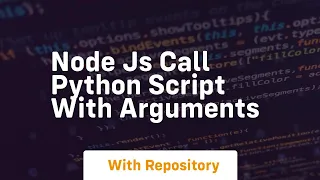 node js call python script with arguments