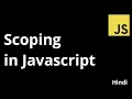 Scoping in Javascript Code blocks explained in Hindi 2020 The Indian Dev
