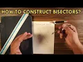CONSTRUCTING PERPENDICULAR BISECTOR AND ANGLE BISECTOR FOR DUMMIES O LEVELS 4024 IGCSE 0580