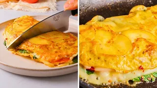 Cheesy Potato Omelette in 10 minutes