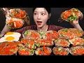 Download Lagu SUB)역대급 대왕 간장게장 먹방!🦀 알 꽉찬 게장에 흰쌀밥까지 밥도둑 한식 꿀조합 Soy Sauce Marinated Crab Mukbang Asmr