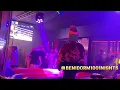 Brunette Girl in Beautiful Green Dress Ride on Mechanical Bull in Benidorm 4K Bull Riding
