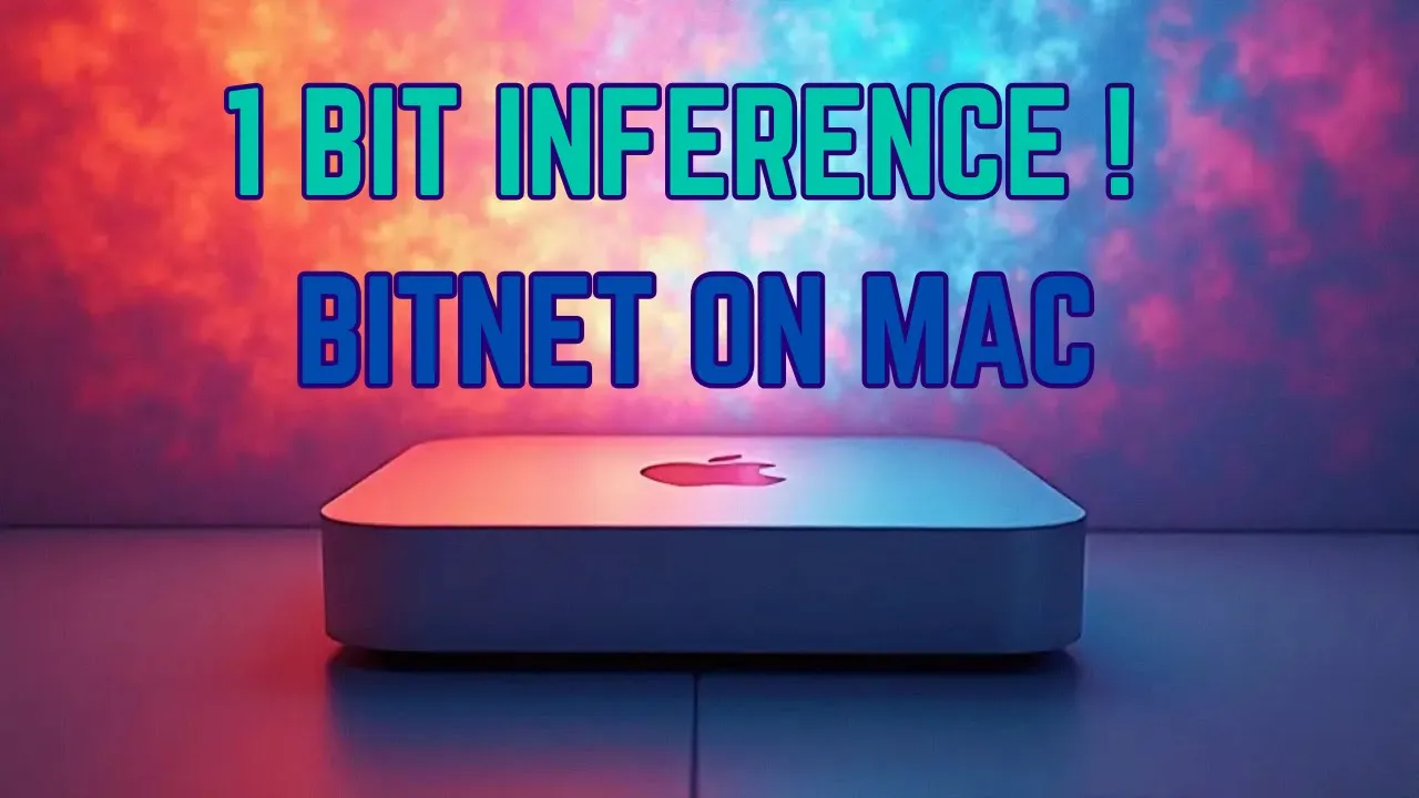 BITNET - 1 Bit LLM inferencing on Mac - step by step installing Bitnet on Apple silicon #macbook - Mac AI Tutorial Video Thumbnail