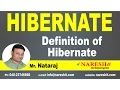 Definition of Hibernate Hibernate Tutorial Mr Natraj