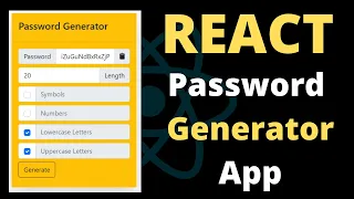 REACT Password Generator React JS Tutorial 2022