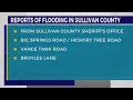 Flooding reported in Sullivan County
