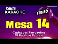 🎤karaokê MESA 14  forró  -   Os Capixabas Forrozeiros - Di Paullo e Paulino