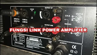 fungsi link pada power amplifier dengan cara ini mudah melipat gandakan speaker