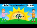 Learn directions based on sun for kids directions
