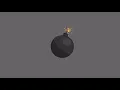 Bomb explosion cartoon style animation Blender 2 9