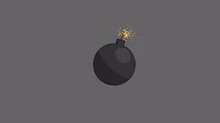 Bomb explosion cartoon style animation Blender 2 9