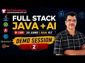 Learn Full Stack Java AI from Scratch Demo Session 2