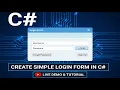 Create a Simple Login Form in C Step-by-Step WinForms Tutorial