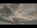 Relaxing TV Art Free Print Study of Clouds Mindful Decor