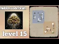 hidden code brain puzzle game level 15 gameplay