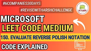 Leetcode 150 Evaluate Reverse Polish Notation Code Explanation Example