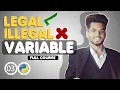 Legal Illegal Variable in Python Programming URDU-HINDI