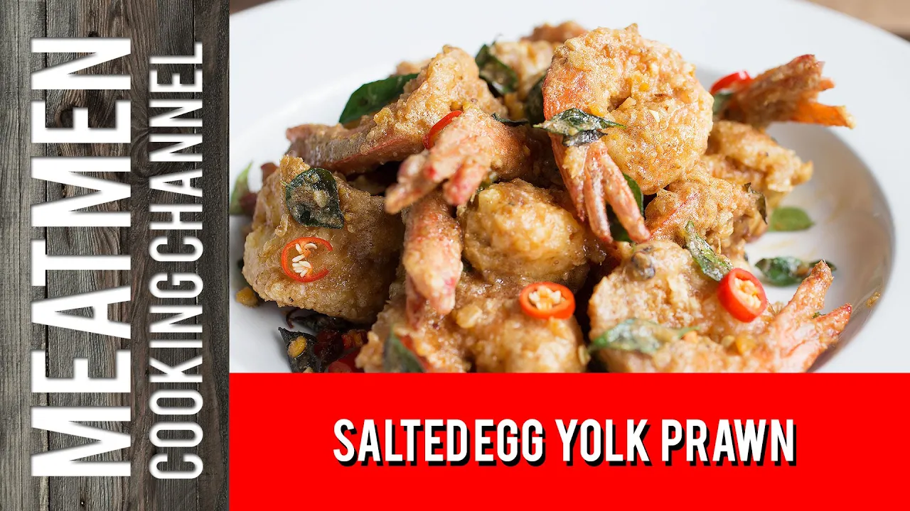 Salted Egg Yolk Prawns - 