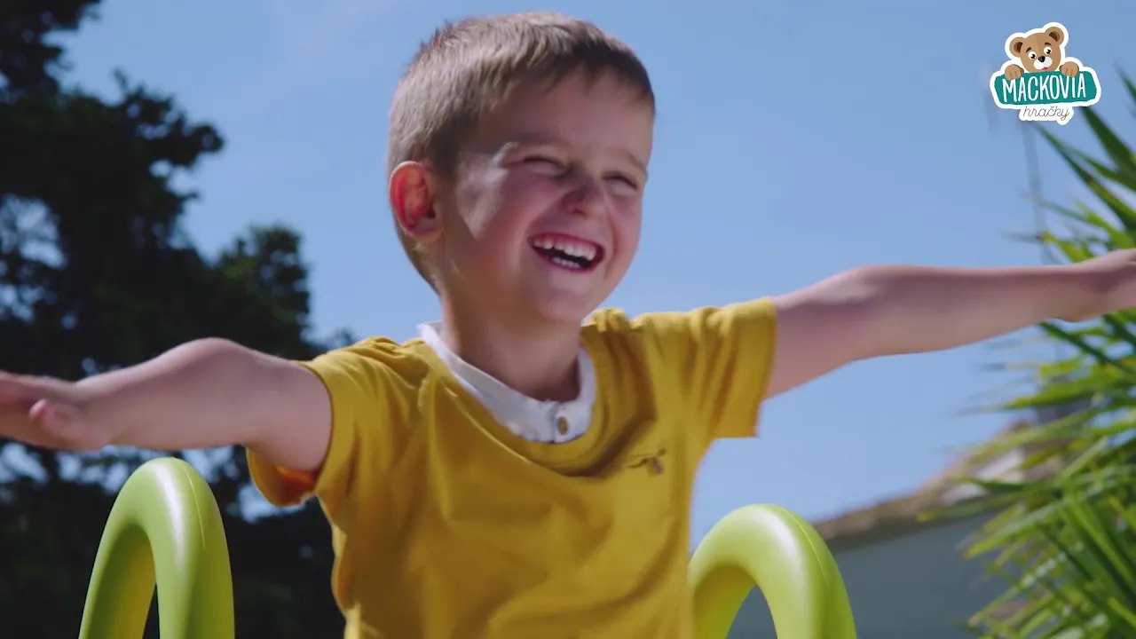 Šmykľavky sety - Set šmykľavka s vodotryskom Funny Double Toboggan 2 metrová Smoby - 6