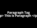 html5 tutorial - html paragraph tag how to write paragraph in webpage