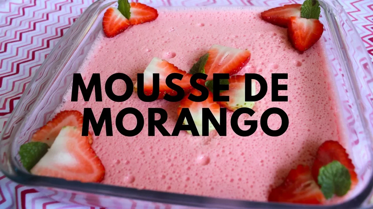 Receita De Mousse De Gelatina De Morango