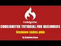 Codeigniter Tutorial for Beginners Step by Step Remove index php