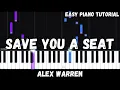 Download Lagu Alex Warren - Save You a Seat (Easy Piano Tutorial)