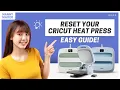 How to Reset Cricut Heat Press Tutorial Steps