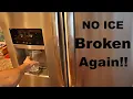 Frigidaire ice maker broken again fix it