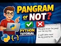 To check whether string is panagram or not using python