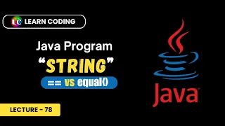 Java Program to Compare Two Strings Learn Coding