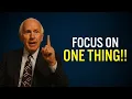 Focus on One Thing - Jim Rohn Motivation